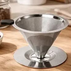 Coador de cafe lavavel em inox.