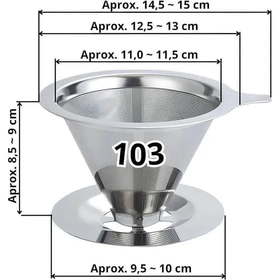 Filtro De Café Coador Inox Reutilizável