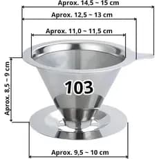 Filtro De Café Coador Inox Reutilizável