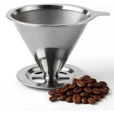 Filtro De Café Coador Inox 103 Grande Reutilizável para garrafa.