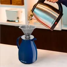 Coador de cafe filtro lavavel barato novidade sem papel.