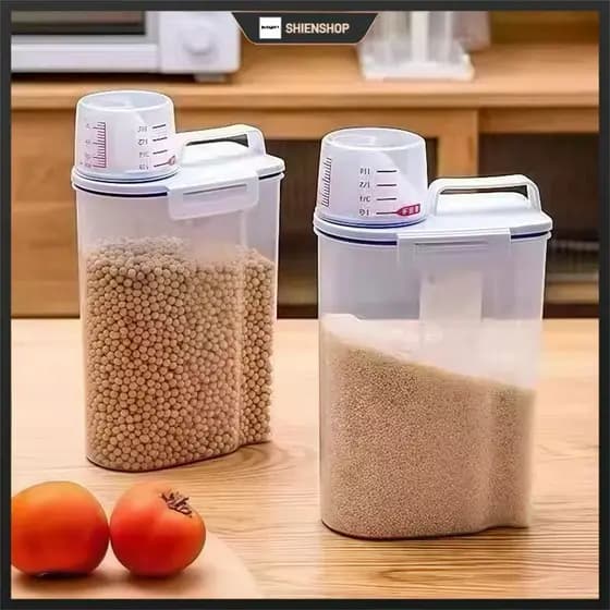 Pote Hermético para Ração Pet – Armazenador Vedado para Cães, Gatos, Pássaros, Cereais e Alimentos Secos