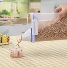 Pote Hermético Multiuso para Ração Pet e Alimentos – Conserva Ração de Cães, Gatos, Pássaros, Cereais e Macarrão