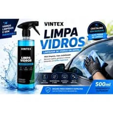 VINTEX LIMPA VIDROS – LIMPEZA AUTOMOTIVA COM ALTA TRANSPARÊNCIA E BRILHO