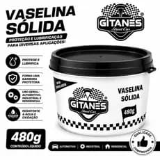 Vaselina Sólida Gitanes 480g Graxa Lubrificante Proteção Automotiva Industrial Residencial