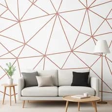 Papel de Parede Zara Geométrico Autocolante Decoração Quarto Sala