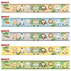 Kit 10 Faixas Adesivas Borders Infantil Safari Animais Vários Modelos - ENVIO IMEDIATO