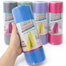 Pano de Microfibra 25x25cm 20 Unidades Alta Absorção Multiuso Lavável e Reutilizável Panos de Limpeza Cores Variadas