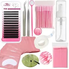 Kit Extensão de Cílios Fadvan YY Volume Brasileiro Iniciante e Profissional Completo