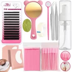 Kit Extensão de Cílios Fadvan YY Volume Brasileiro Iniciante e Profissional Completo