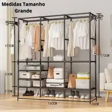Cabideiro Arara Para Roupas Sapateira Organizador Multiuso Armário Cobertores Travesseiros YY080