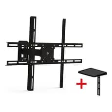 Suporte Articulado TV Parede De 10 Até 85 Polegadas + Suporte DVD Receptor Blu-Ray SBRP430 Brasforma