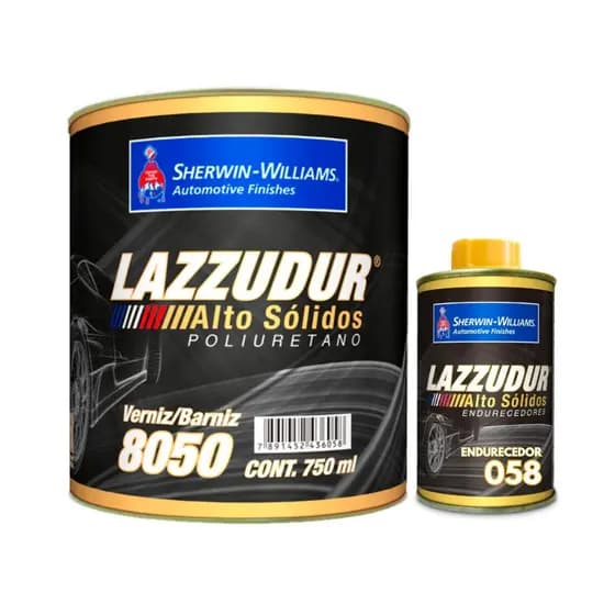 Verniz PU 8050 Lazzuril Alto Sólido + Catalisador 900ml – Alta Durabilidade e Brilho