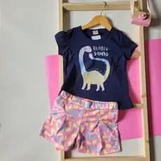 conjunto infantil menina,roupa infantil menina verão,camiseta menina,shorts menina...