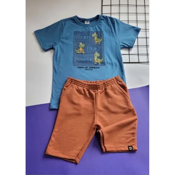 conjunto infantil menino,roupa infantil menino,bermuda menino,camiseta menino,conjunto da marlan verão..