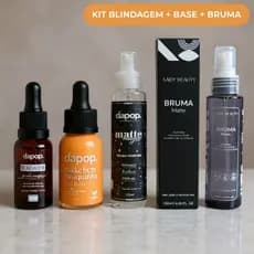 Kit Blindagem Poderosa Dapop Base Make Bem Basiquinha Dapop Bruma Fixadora