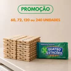 Prendedor de Roupa Madeira Pregador Prendedores Pregadores Kit com 60 | 72 |120 | 240 unidades