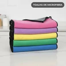 Pano de Limpeza 30x40 2 Lados Limpar Carros Sem Arranhar Multiuso Toalha Microfibra Macia