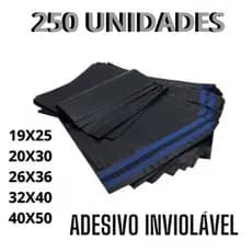 250 Unidades Sacola De Segurança Para Envios