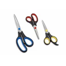 Kit 3 Tesouras de Aço Inox Alta Qualidade Multiuso Alta Durabilidade Tesoura para Ter Em Casa