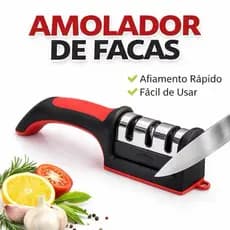 Afiador de Facas Manual – Corte com Precisão em Segundos! 3 estágios