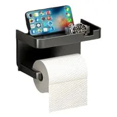 suporte papel higiênico instalação sem furos e design moderno