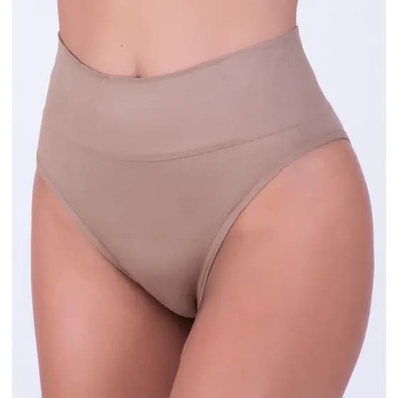 Kit Calcinha Cinta Modeladora Feminina Reduz Medidas Compressão Cós 10cm Importada