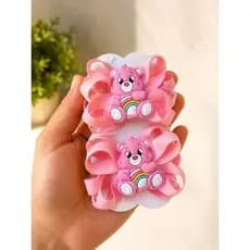 parzinho de laço/ laço rosa/ laço de ursinho/ laço amarelo/ laço laranja/ laço infantil/laço  de menina