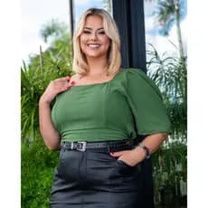 Blusa Plus size Feminina Cores Variadas super confortáveis e leves qualidade e durabilidade CROPPED