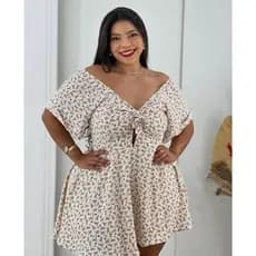 Macaquinho PLUS SIZE Short Saia Feminina Cores Variadas super confortáveis e leves qualidade e durabilidade