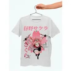 Camisa Naruto Anime Sakura Camiseta Feminina Masculina High