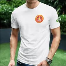 Camiseta Bombeiro Civil Vermelha, Azul e Branca