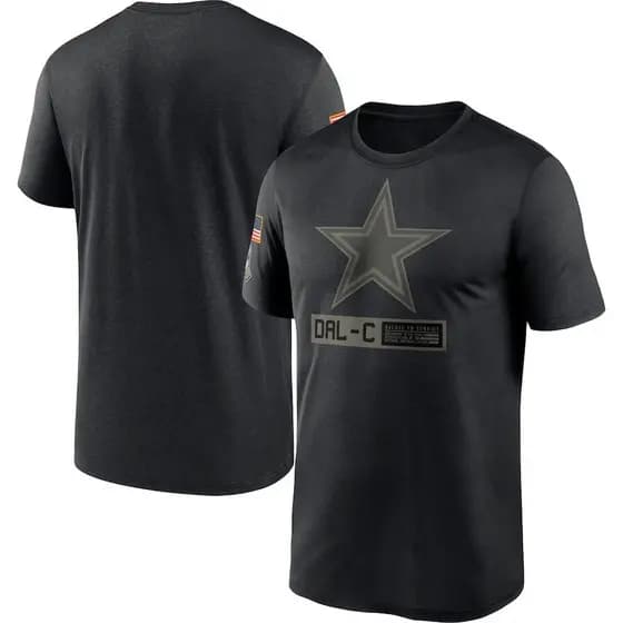 Camiseta de manga curta Nfl Dia dos Veteranos Versão com logotipo grande Base preta [S-3XL] Todas as suas equipes favori