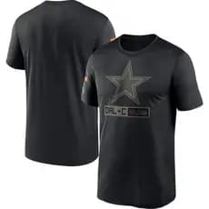 Camiseta de manga curta Nfl Dia dos Veteranos Versão com logotipo grande Base preta [S-3XL] Todas as suas equipes favori