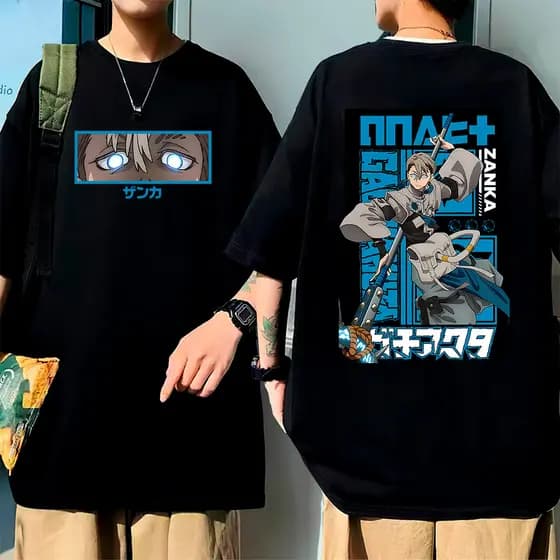 Camisa Gachiakuta Anime Zanka Camiseta Masculina Feminina