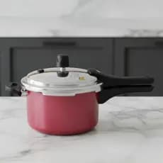 Panela De Pressão Antiaderente 4,5 Litros e 7 Litros Com Tampa Externa