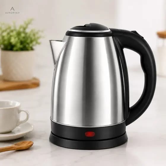 Chaleira Elétrica Inox 2L 110V 1000w Base 360° Desligamento Automático