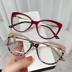 Óculos Anti-Radiação Gato Para Mulheres Homens Estéticos Substituíveis Lentes Armações De Retro