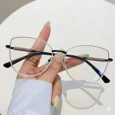 Novos Óculos De Olho De Gato Metal Armação Para Computador Moda Femininos Anti-Luz Azul Ópticos