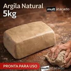 Argila Natural 1,2,3,4,5kg Escolar Artesanato Cerâmica Promoção