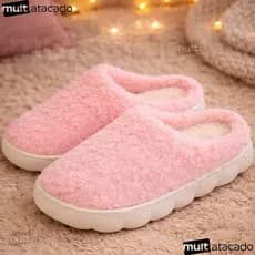 Pantufa Chinelo De Casa Feminina Menina Pelúcia Confortável Inverno pantufa sapato quente