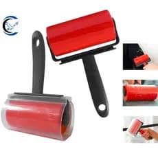 Rolo Adesivo Lavável Novo Tamanho Único Vermelho/ Cinza