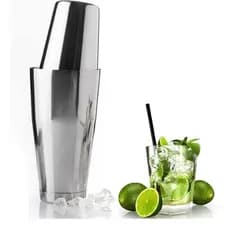 Coqueteleira Boston em Inox 820ml para Barman com Copos de Encaixe Perfeito