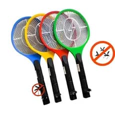 Raquete Elétrica Mata Mosquito Recarregável Bivolt 110v-220v Elimina Insetos