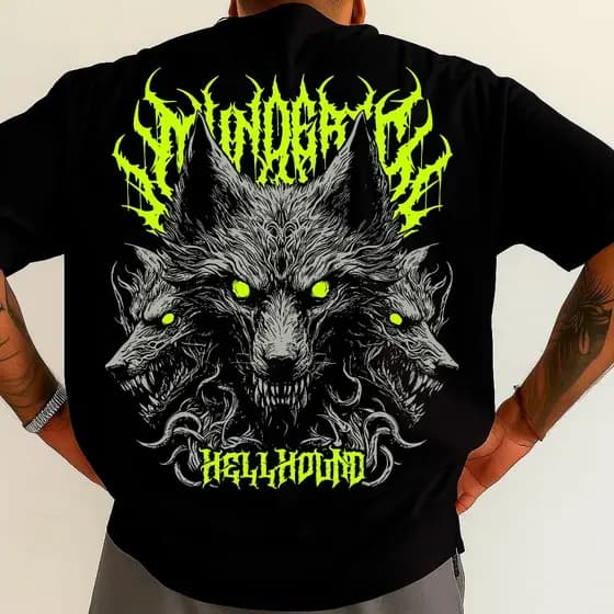 Camiseta Oversized Streetwear Hellround 100% Algodão Unissex Feminino Masculino
