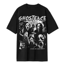 Camisa Camiseta Blusa Oversized Ghostface Scream Panico 100% Algodão Confortavel