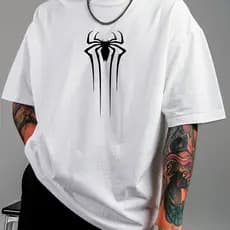Camisa Camiseta Blusa Oversized Spider Man Streetwear 100% Algodão