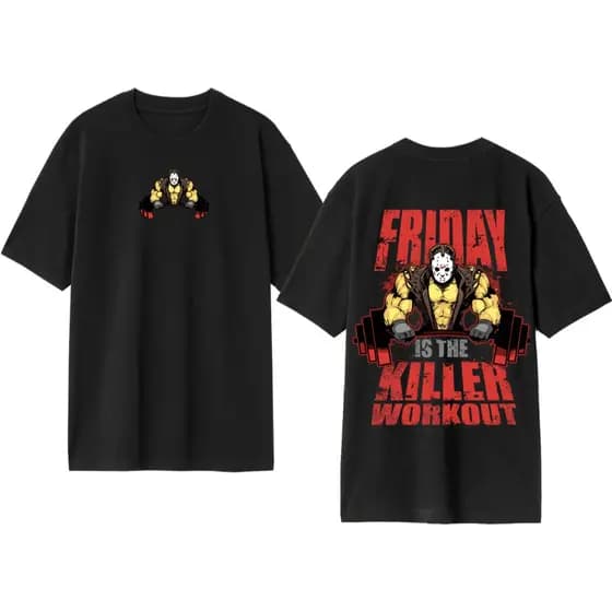 Camisa Camiseta Blusa Oversized Sexta Feira 13 Jason Academia Confortavel 100% Algodão