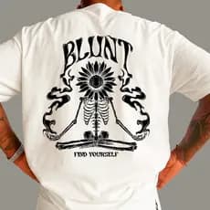 Camisa Camiseta Blusa Oversized Blunt Confortavel 100% Algodão