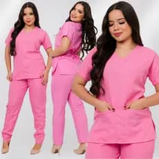 Pijama Cirurgico Hospitalar Feminino Oxford Roupa Privativa Para Esteticista Veterinaria Clinica